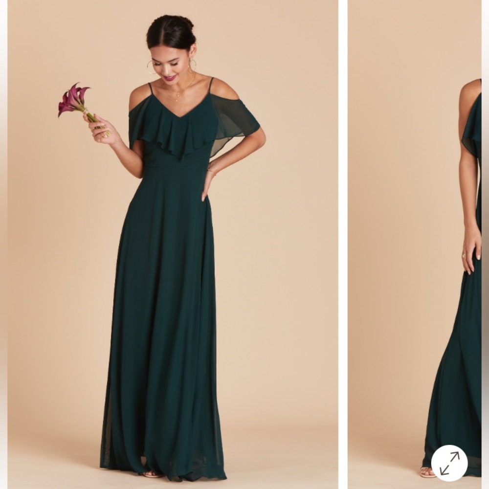 Birdy Grey Chiffon Emerald Jane Dress XS